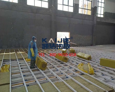 籃球地板_后宅街道活動中心運動木地板安裝-籃球地板